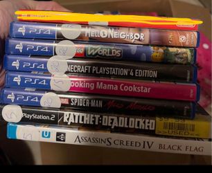PS4,ps2, Wii U & Nintendo Ds Games