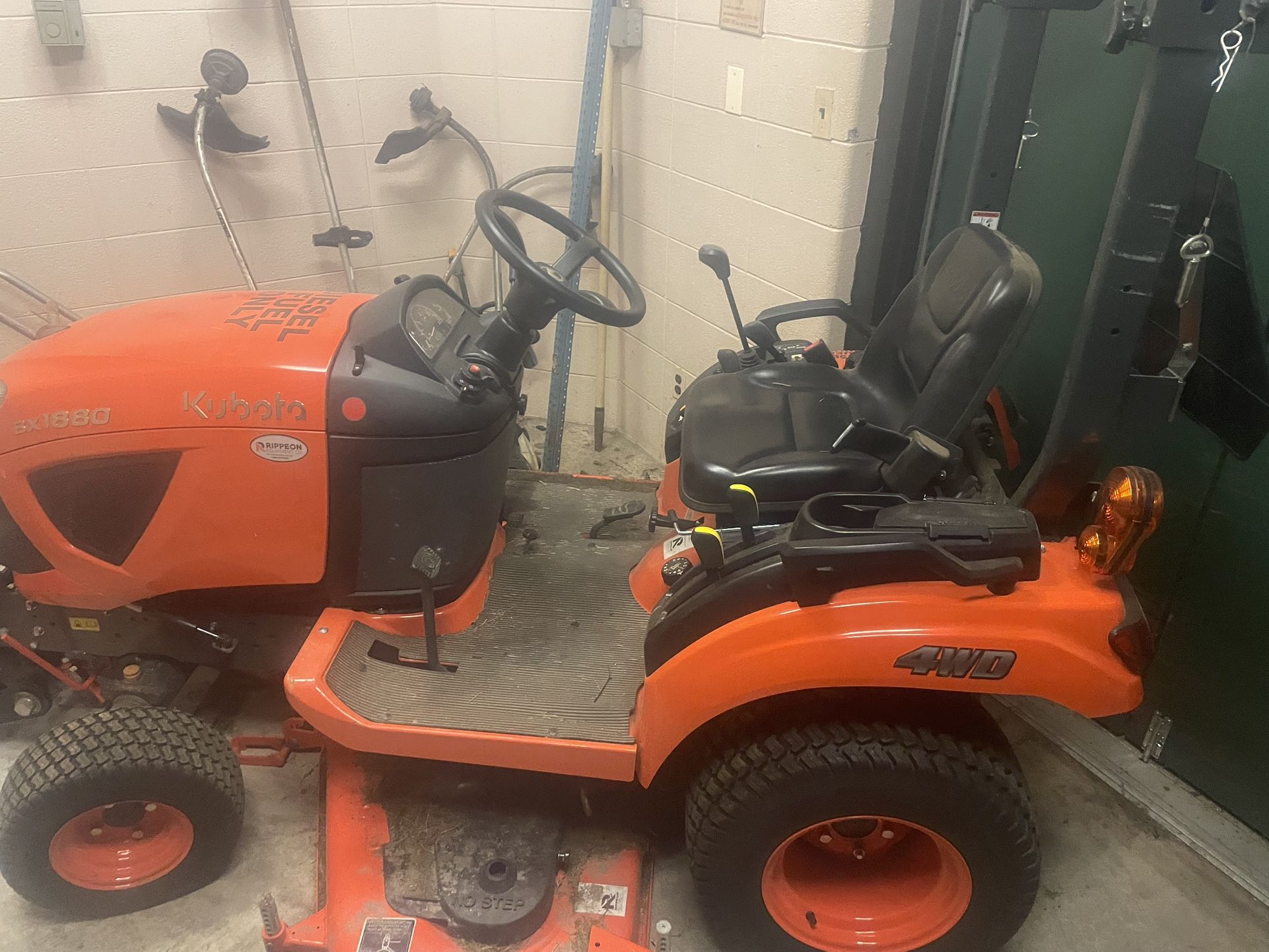 Kubota BX1880 4WD Diesel Tractor – Like New with Mower Deck & Blade