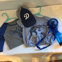 Kids Dodgers Shirts and Hat