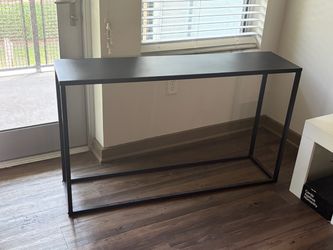 Black Metal Entry Table or TV Console
