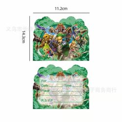 The Zelda Birthday Party Invitation cards -i only ship  item