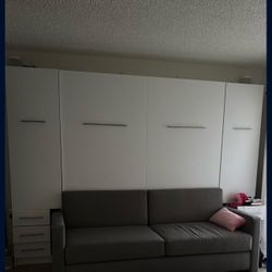 Murphy bed with sofa
