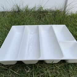 Ikea plastic tray for desk organization