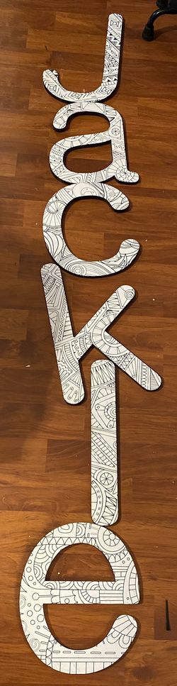 Letter Signs. Jackie Or Jack Or?