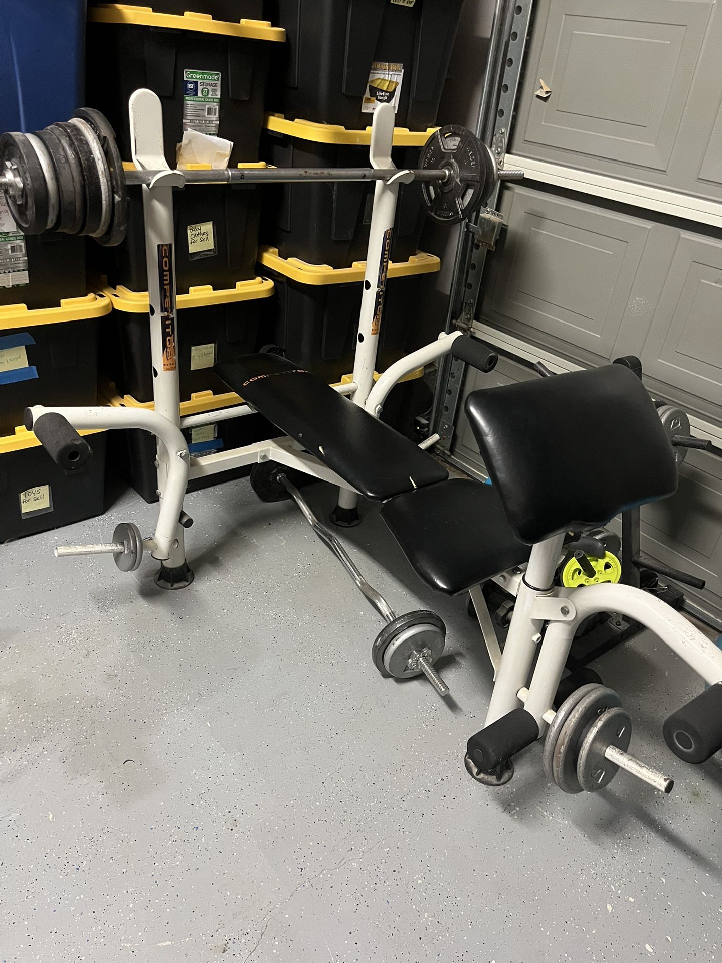 Weight Bench With Weights 