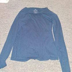 Vintage Slub Long Sleave Navy Blue