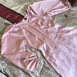 New Long Dress For Women It’s Very Beautiful Good Quality Pink Color For Party 