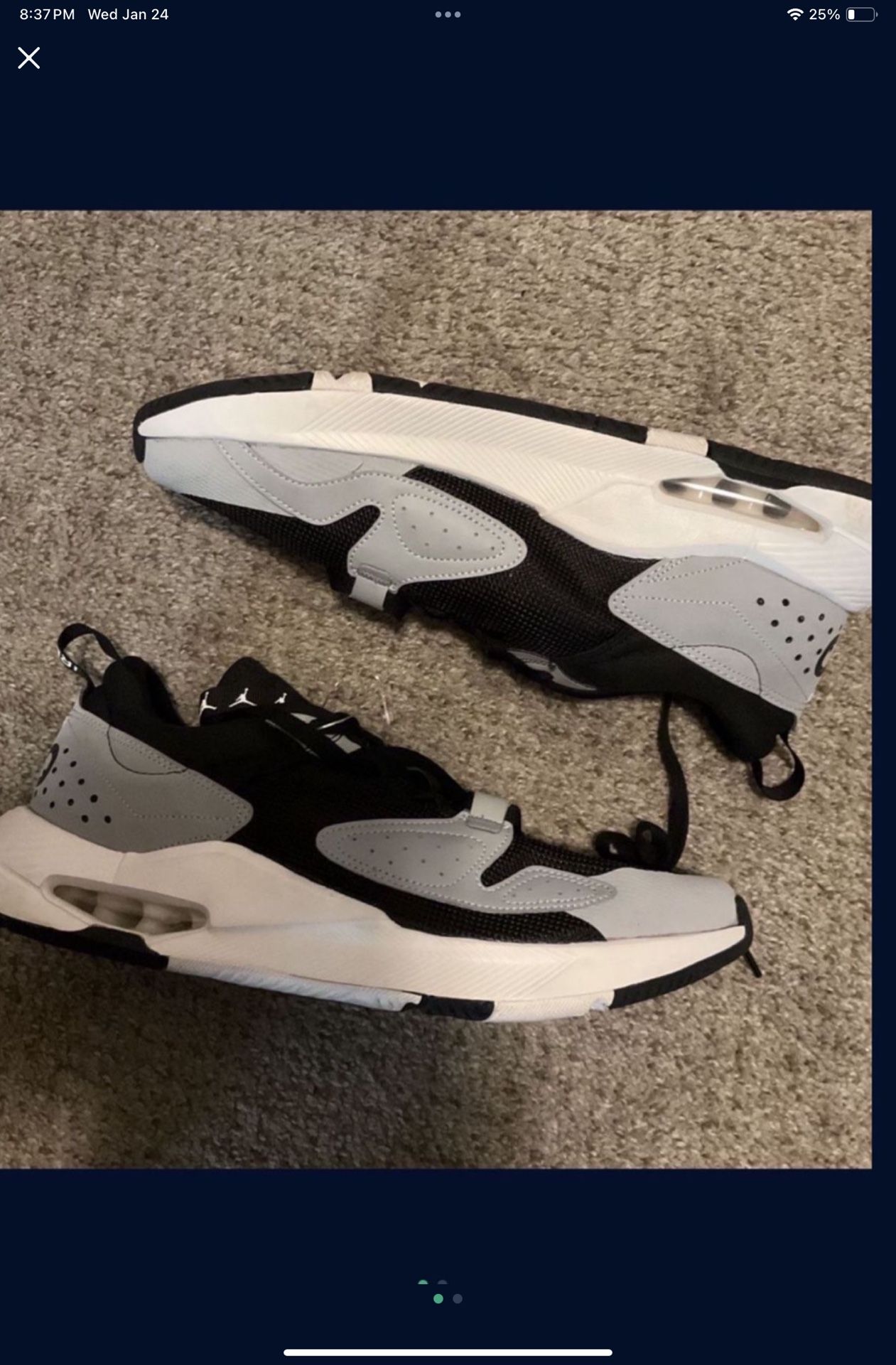 Nike Air Jordan Cadence Smoke Grey Black White Sneakers CN3498-002 Men's 11.5