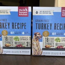 2 Unopened 10 Lb boxes of Honest Kitchen Grain Free Turkey