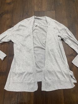 Womans Gray Cárdigan Sweater Size Large By Nine West #8