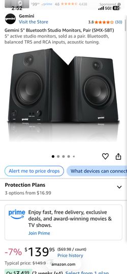 Bluetooth Gemini smx-5bt monitors