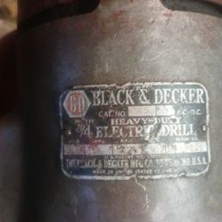 Black And Decker 3/4in Drill