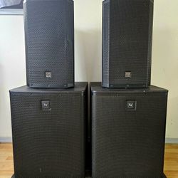 ElectroVoice ELX118P & ElectroVoice VLX112P speakers & subwoofers