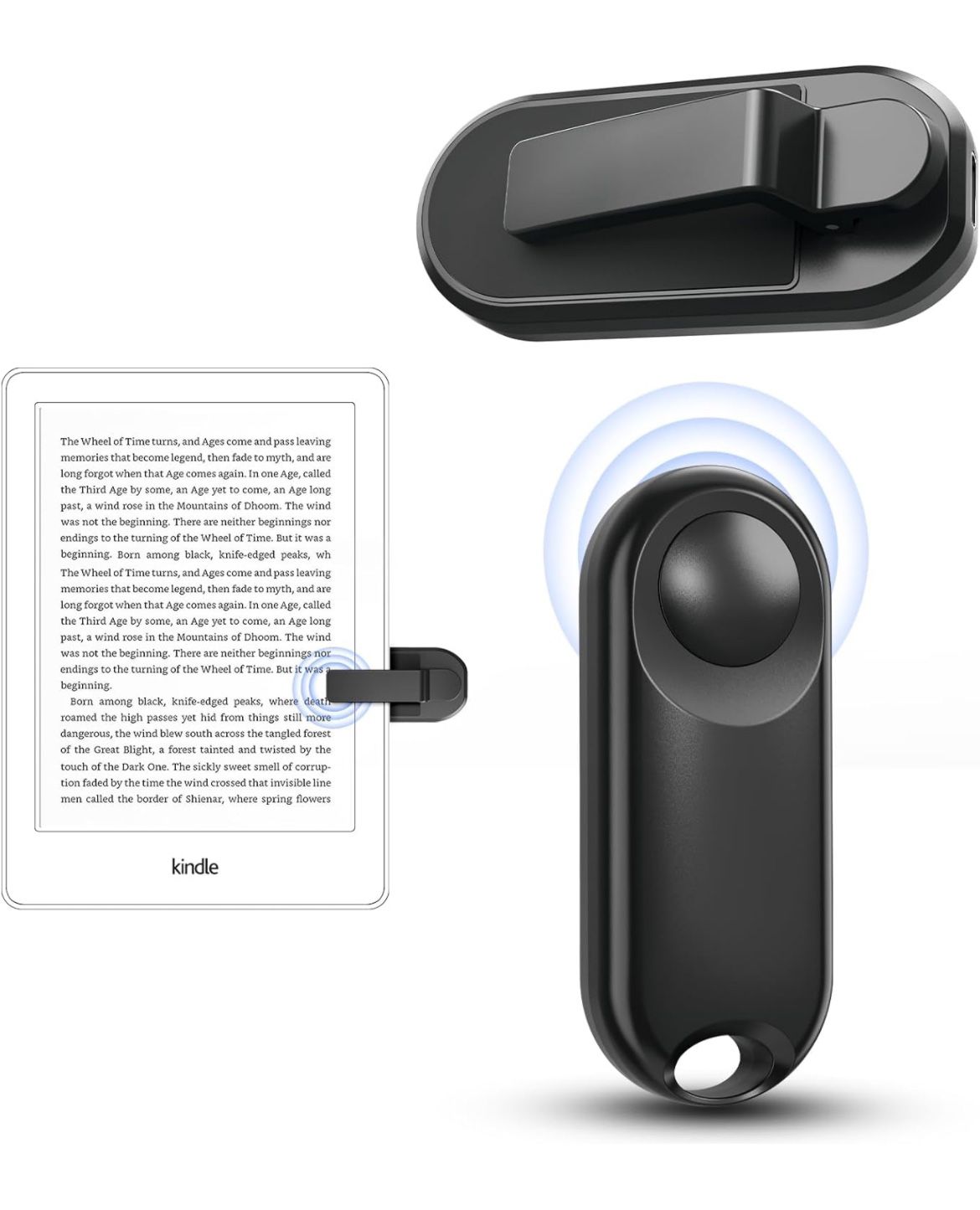 Page Turner for Kindle Remote Control Page Turner Clicker for Kindle Paperwhite Oasis Kobo E-Book eReaders Reading Novels Kindle Accessories with Wris