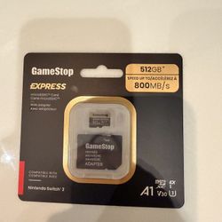 GameStop Express 512GB microSD Express Card – Nintendo Switch 2 Compatible – New/Sealed