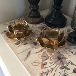 Gold  Candle Holders 