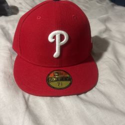 Philadelphia Phillies Red And White Hat 7 3/8
