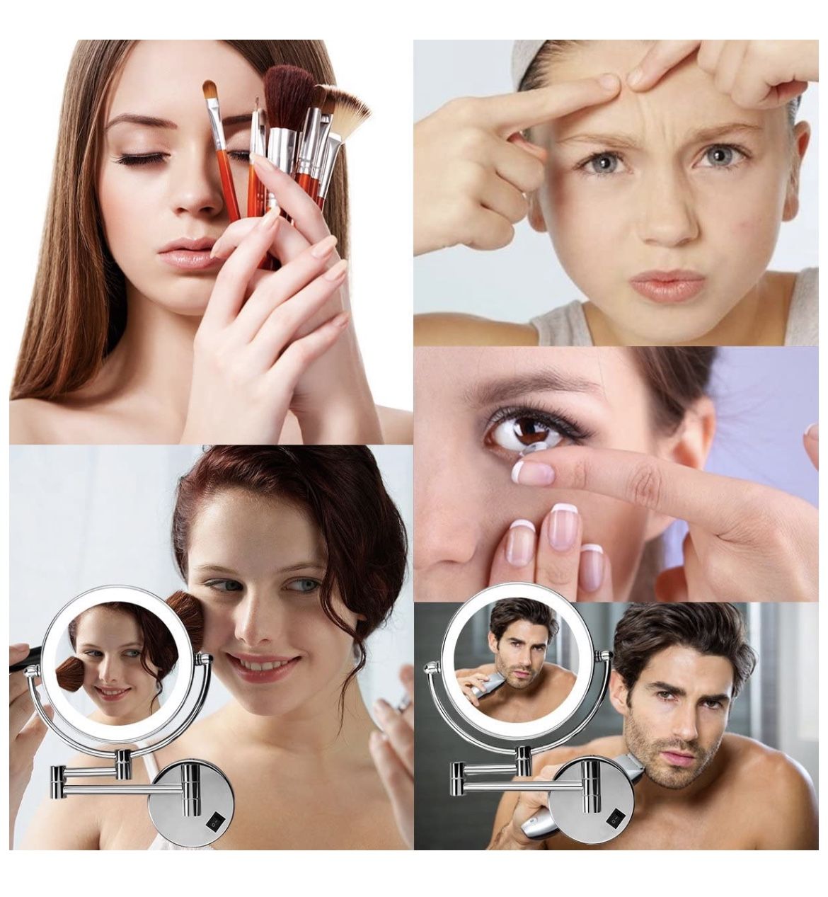 Vanity Mirror - Wall Mounted / Light Up / Magnifying