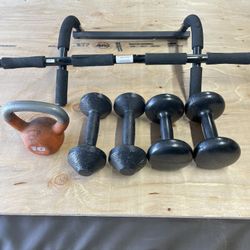 Dumbbells/ Over Door Pull-up      20 Dollars 