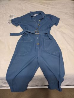 Mimi Chica blue jumpsuit