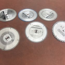 Lot Of 6 Saw Table 10” Blades Ridgid Avanti Fine Carbide Uniformes 