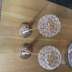 Crystal candleholders