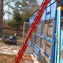 Werner 20 Ft 300 Lbs Capacity Extension Fiberglass Ladder