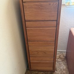 Oak Filing Cabinet