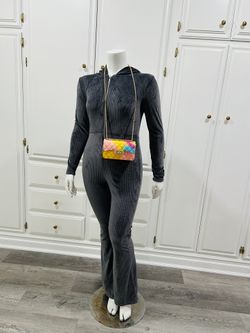 Fabletic Plush Rib Hooded Jumpsuit