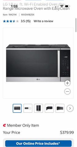 LG Over the Range Microwave