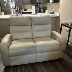 White Leather Couch