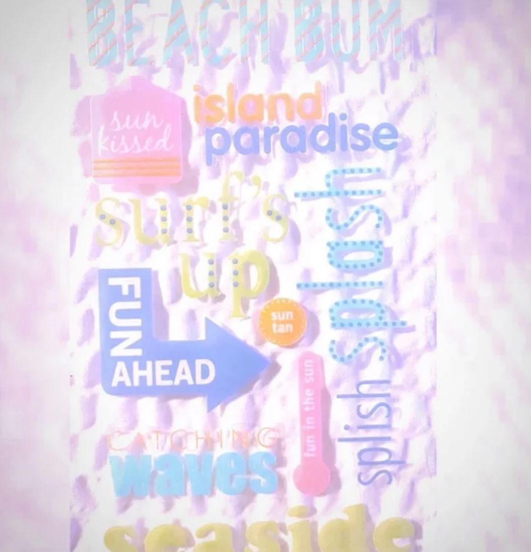New Island Vacation Scrapbook Stickers