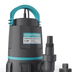 Aquastrong Sump Pump 1 HP Submersible Water Pump