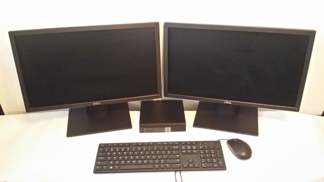 Dell Optiplex 7040 with (2x) 22 " Dual Monitor Win 11