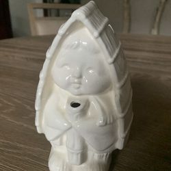 Vintage Benihana of Tokyo White Ceramic Snow Child (Yukinko) Tiki Mug - Made in Japan