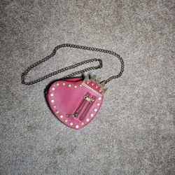 Disney Store Descendants Purse Hand Bag Rebel Heart Tiara Crown Evie HTF