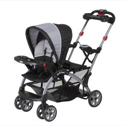 Sit And Stand Ultra Stroller For A Baby And A Toddler