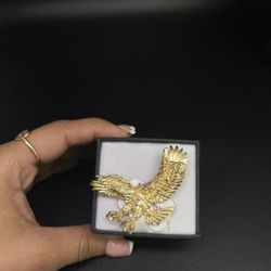 14K Eagle pendant 