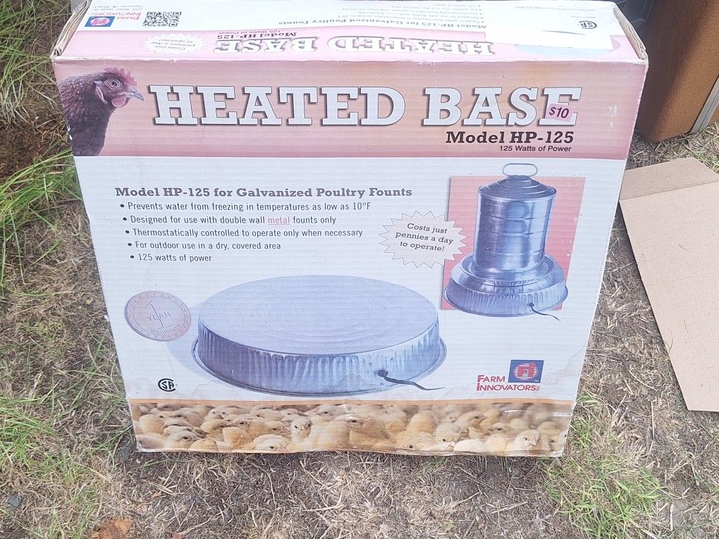 Chicken Water Heated Base