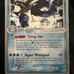 Blastoise EX 104/112 2006 Championship Card