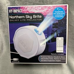 Northern Sky Galaxy LED Projector and Night Light with Remote