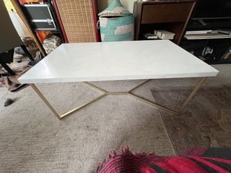 Faux Marble Coffee Table