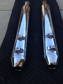 Harley Davidson chrome Kerker mufflers
