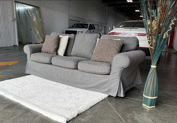IKEA Ektorp 3 Seat Hakebo Sofa In Dark Gray Including Delivery