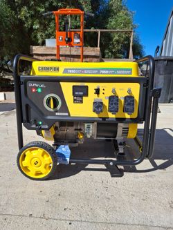 Champion Global Power Equipment Dual FUEL 7850 Starting Watts Generator