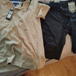 New Tommy Shirt And New Highland Trail Cargo Shorts 