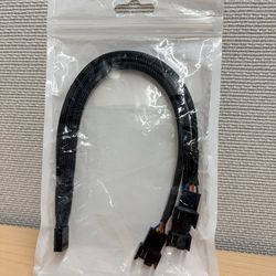 1 to 3 Converter PWM Fan Splitter Cable, Sleeved Braided Adapter