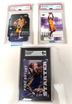 🔥Kobe Bryant Die-cut, Fleer flight team graded cards 🏀