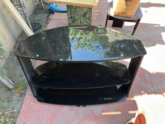 Glass tv stand