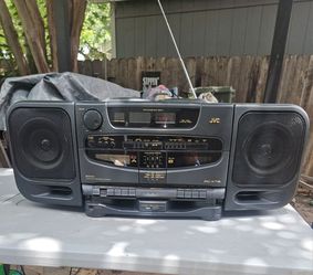 Vintage XL JVC PC-XT5 portable stereo system. Dual CD and Dual CASSETTE